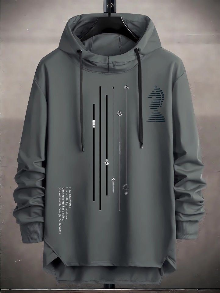 Charcoal Graphic Hoodie
